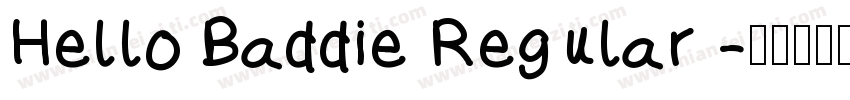 Hello Baddie Regular字体转换